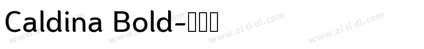 Caldina Bold字体转换